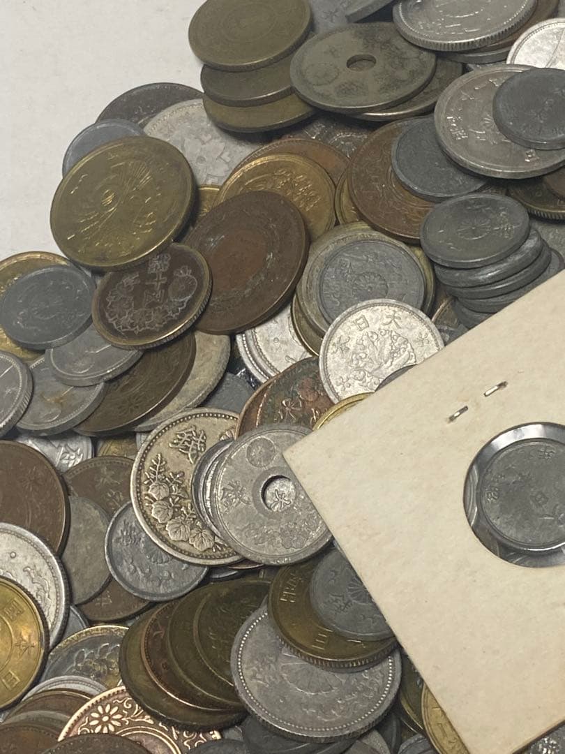 古銭 銅貨青銅貨黄銅貨ニッケル貨錫貨アルミ貨など大量 3.8㎏ NO.62