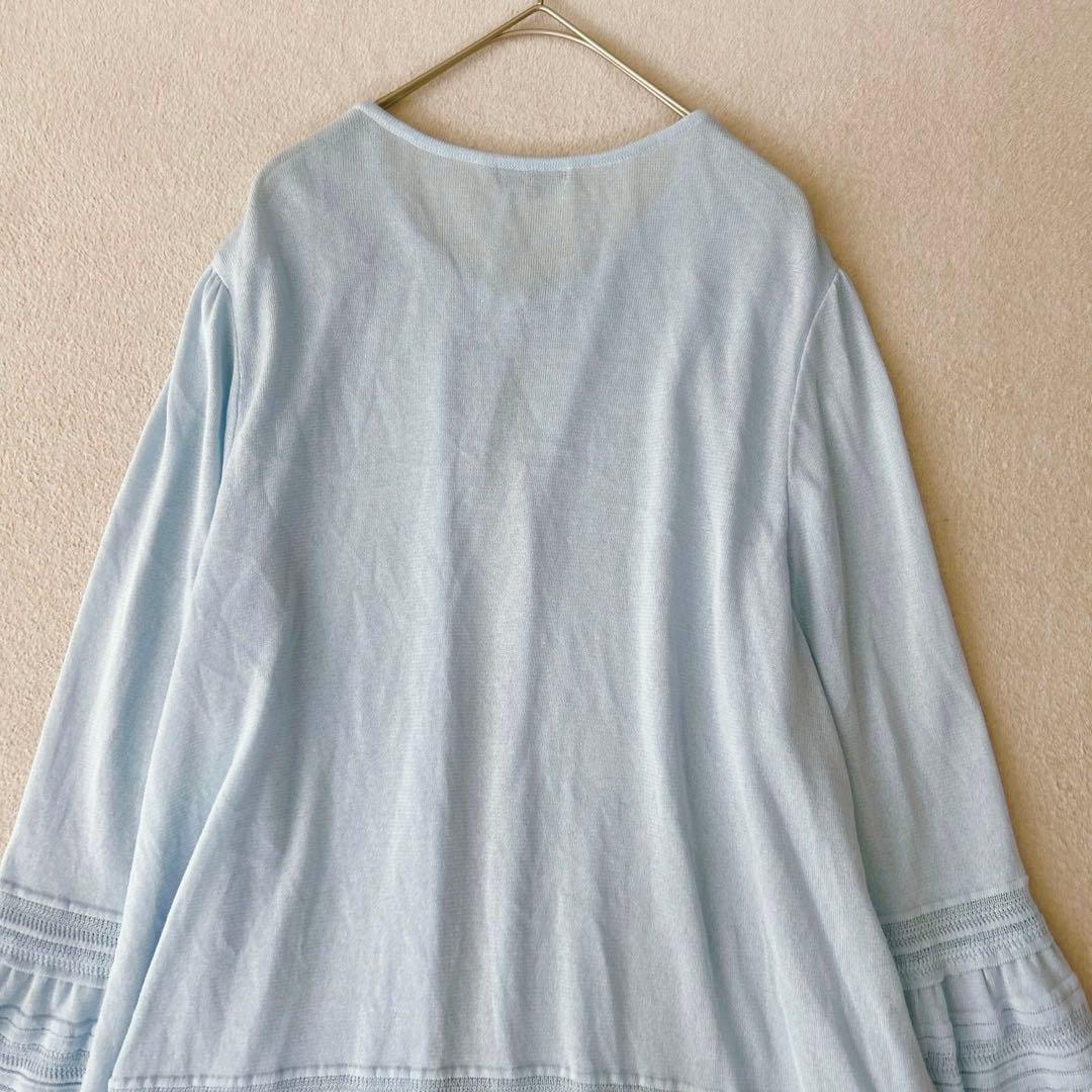 美品✨TO BE CHIC かぎ編みワンピース　カーディガン　大きいサイズ46