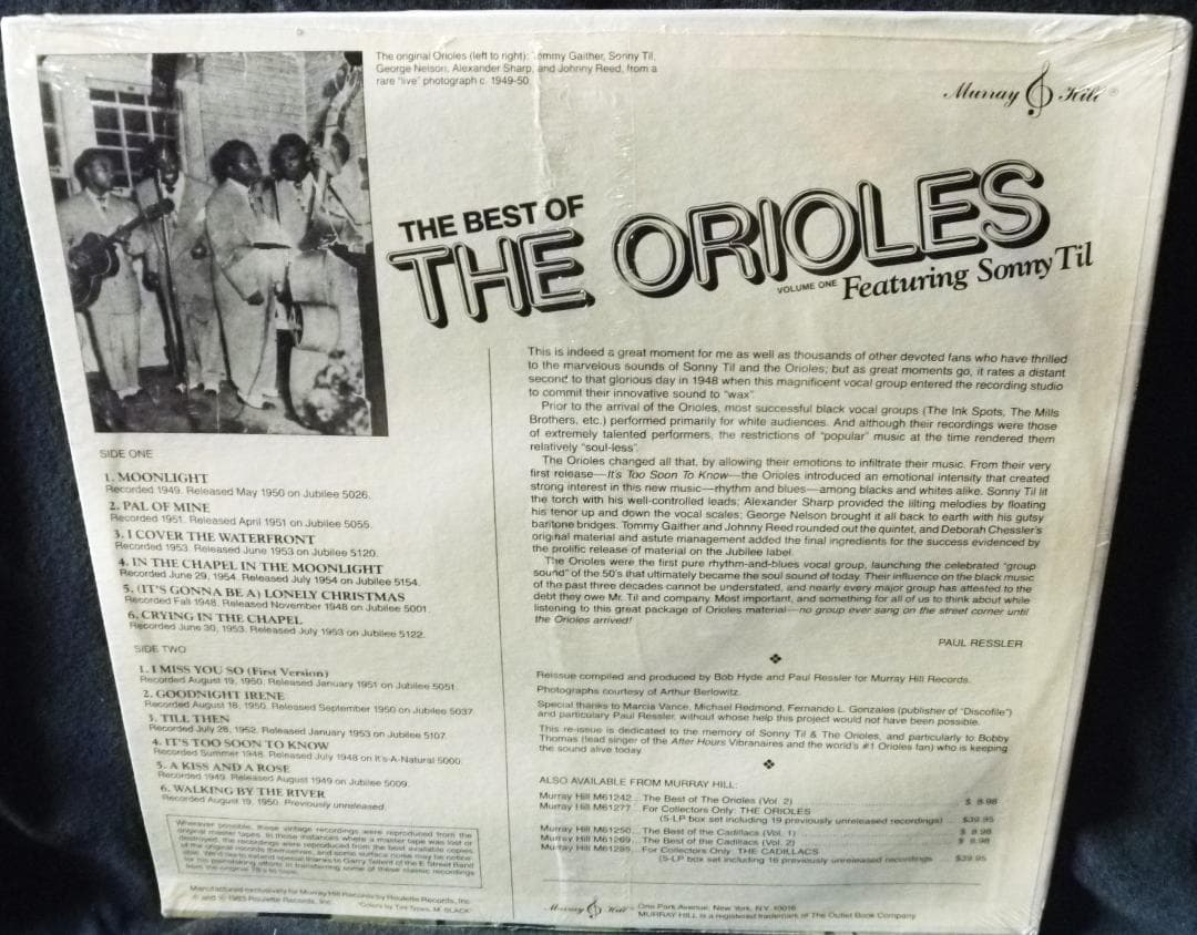 未使用 The Orioles Featuring Sonny Til/レコード