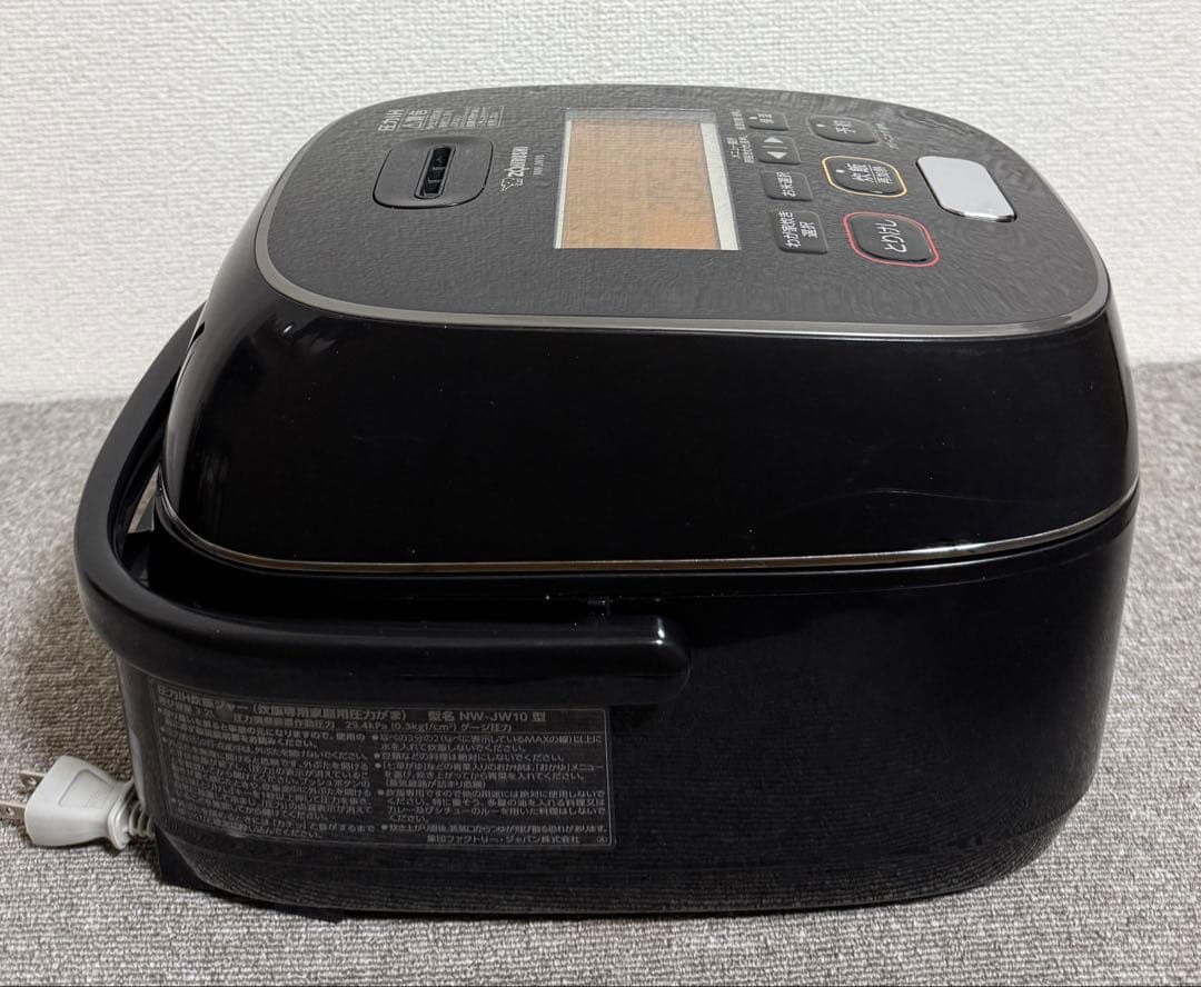 象印 極め炊き 圧力IH炊飯ジャーNW-JW10 動作保証