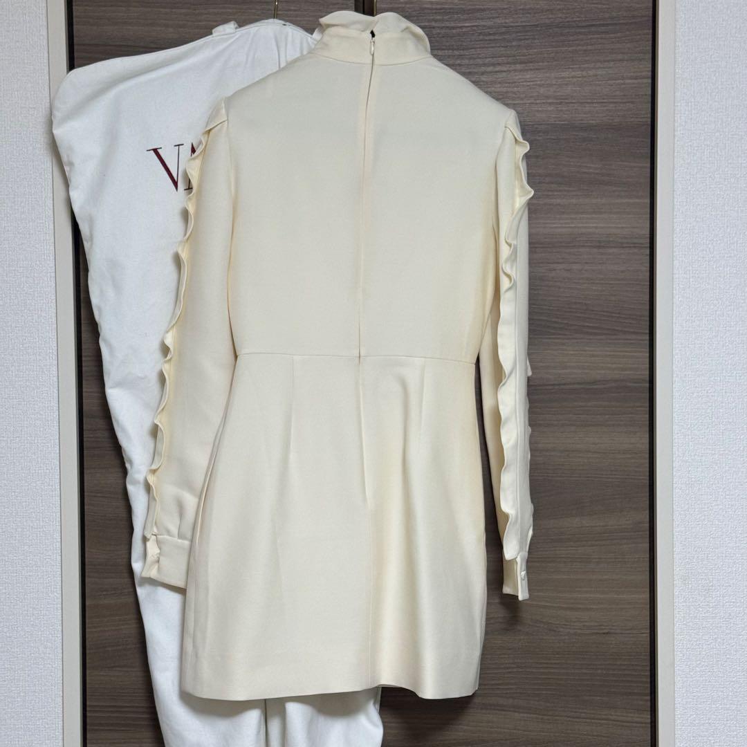 ゆず ほぼ新品 VALENTINO フリル ドレス ミニワンピース