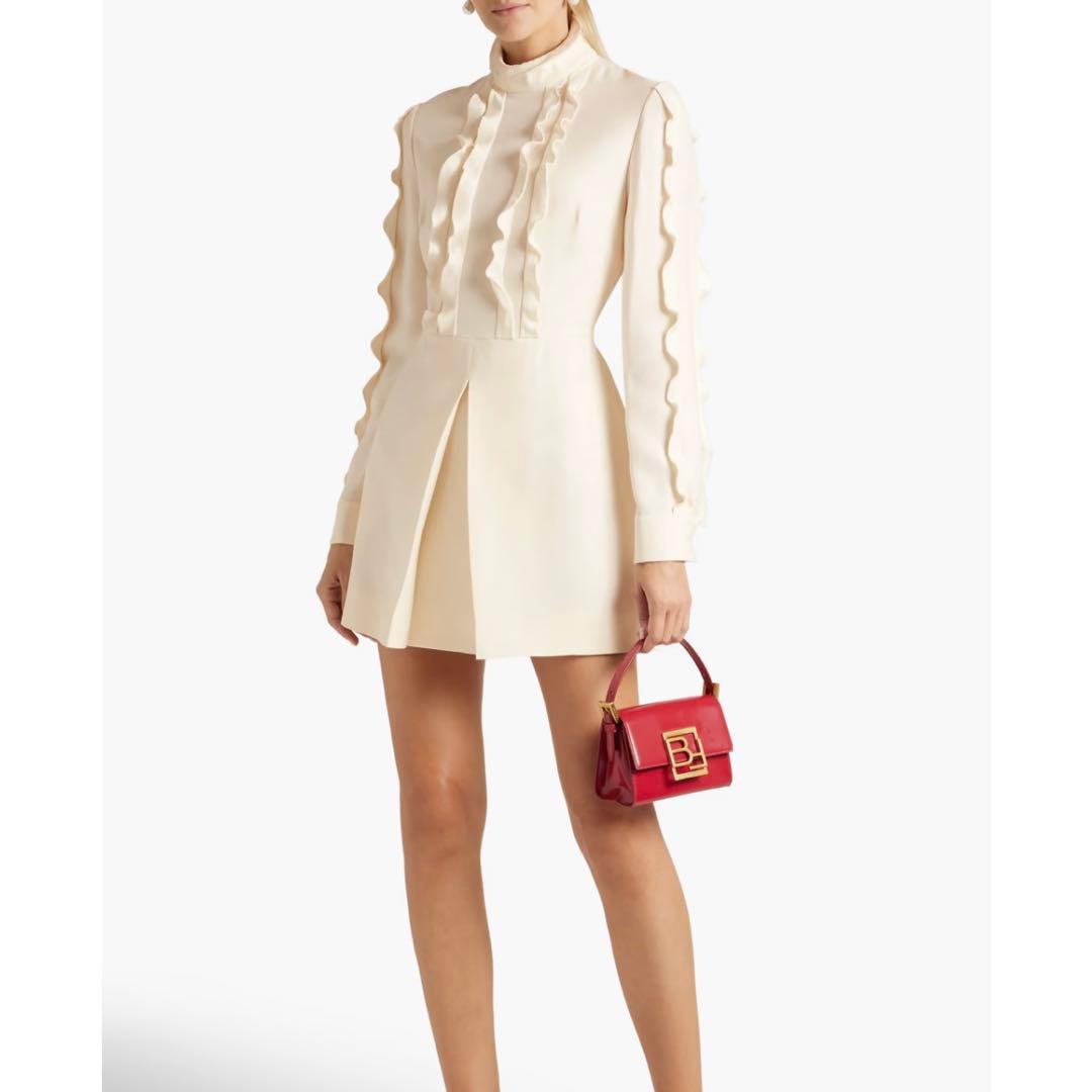 ゆず ほぼ新品 VALENTINO フリル ドレス ミニワンピース