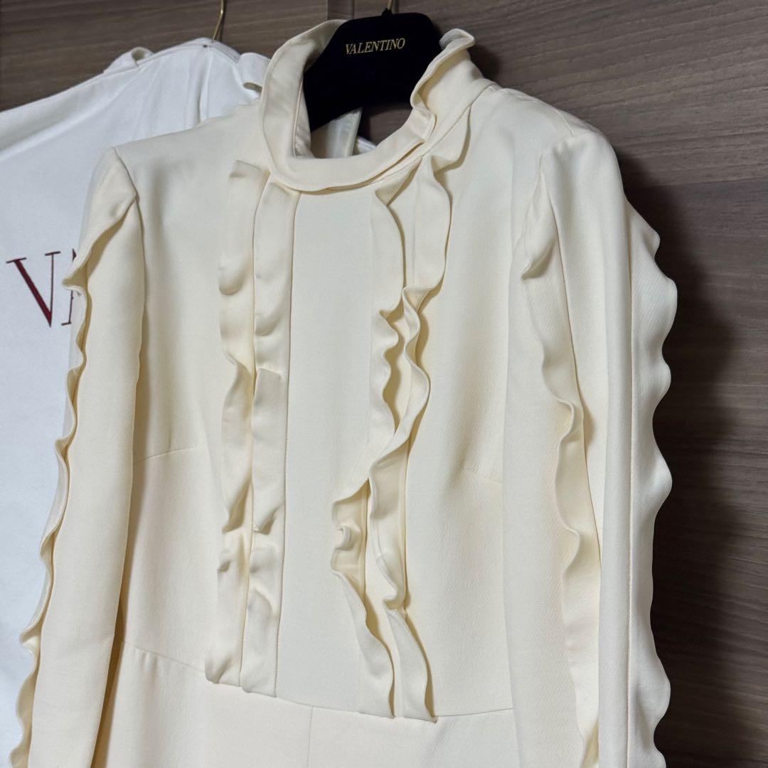 ゆず ほぼ新品 VALENTINO フリル ドレス ミニワンピース