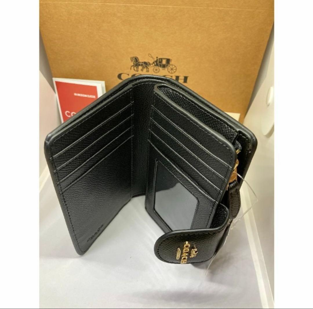 COACH　コーチ　C6390　二つ折り財布　クロスグレイン　ミディアム