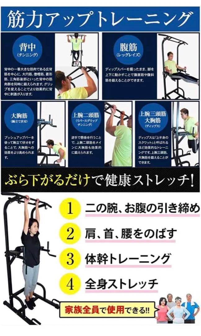 steady ステディ　懸垂マシン　説明書有り