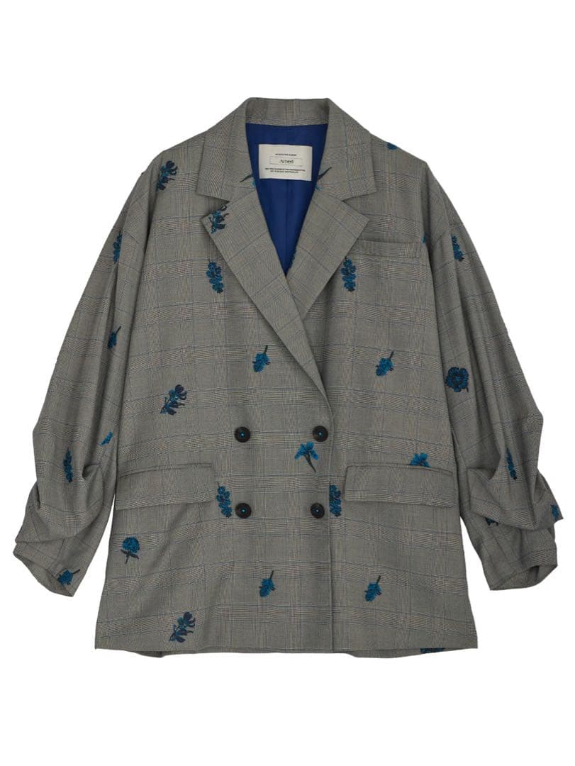 ジャケット・アウター Ameri CHECK FLOWER PAPA JACKET