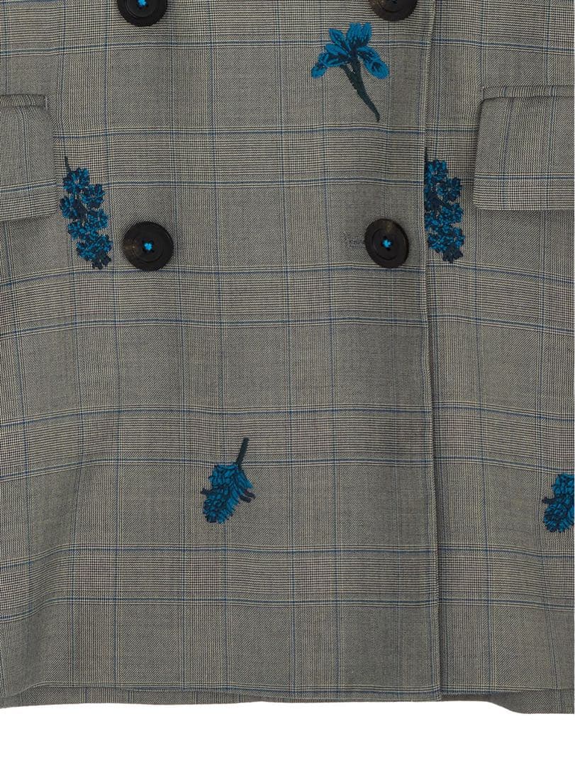 ジャケット・アウター Ameri CHECK FLOWER PAPA JACKET