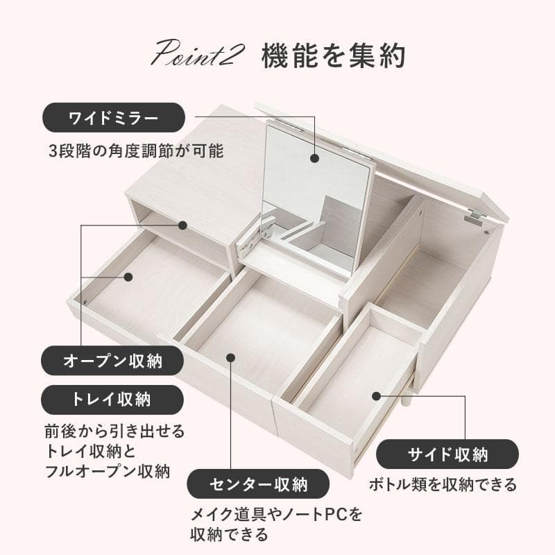 送料無料【新品】コスメ ドレッサーテーブル　アウトレット