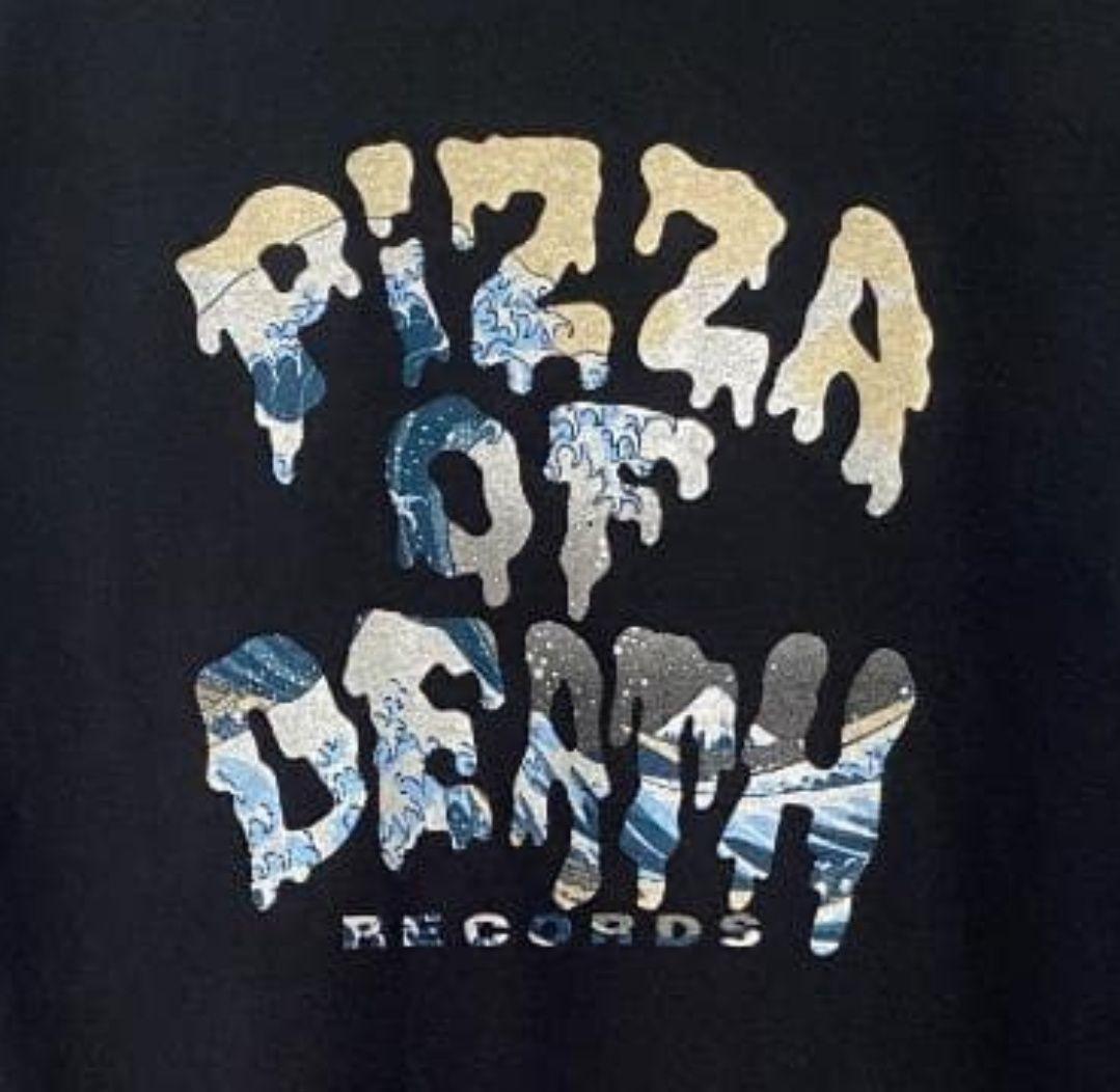 PIZZA OF DEATH 北斎Tシャツ ネイビーXL