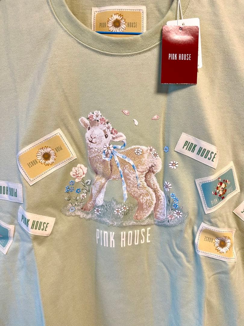 PINK HOUSE 花と子ヤギ　　Tシャツ