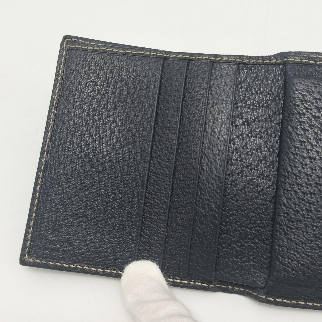 未使用に近い✨グッチ　折り財布　シェリーライン