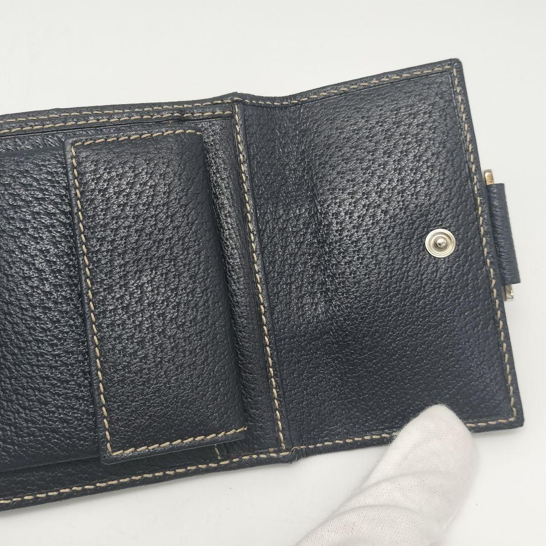 未使用に近い✨グッチ　折り財布　シェリーライン