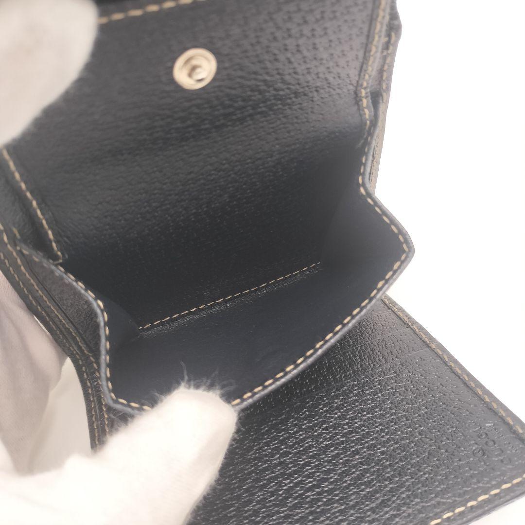 未使用に近い✨グッチ　折り財布　シェリーライン