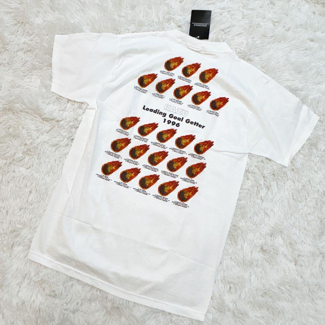 【レア】新品タグ付き 三浦知良 Tシャツ Jリーグ 90年代 KAZU 半袖 白