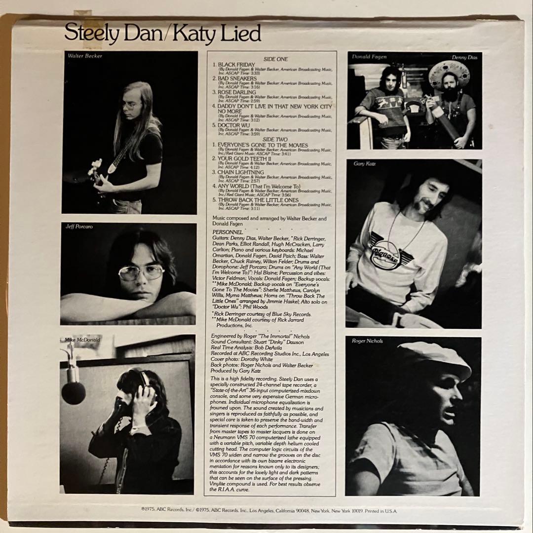 US盤 Steely Dan / Katy Lied 初期盤 コーティングカバー