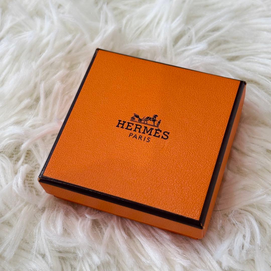 【美品】HERMES セリエ チェーン カフリンクス カフス シルバー系 箱付き