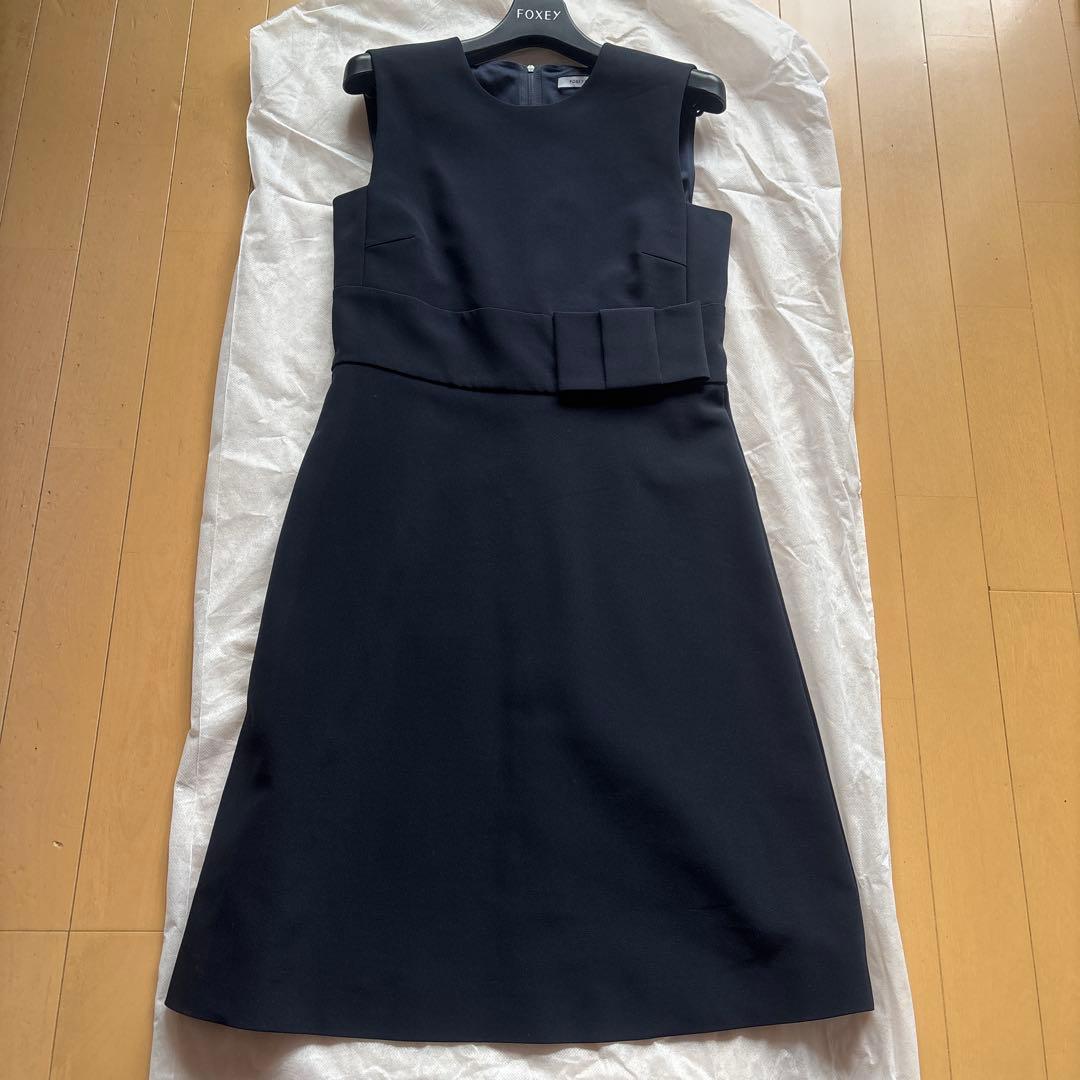 ♡フォクシーパレットワンピース♡ 38 ネイビー　美品