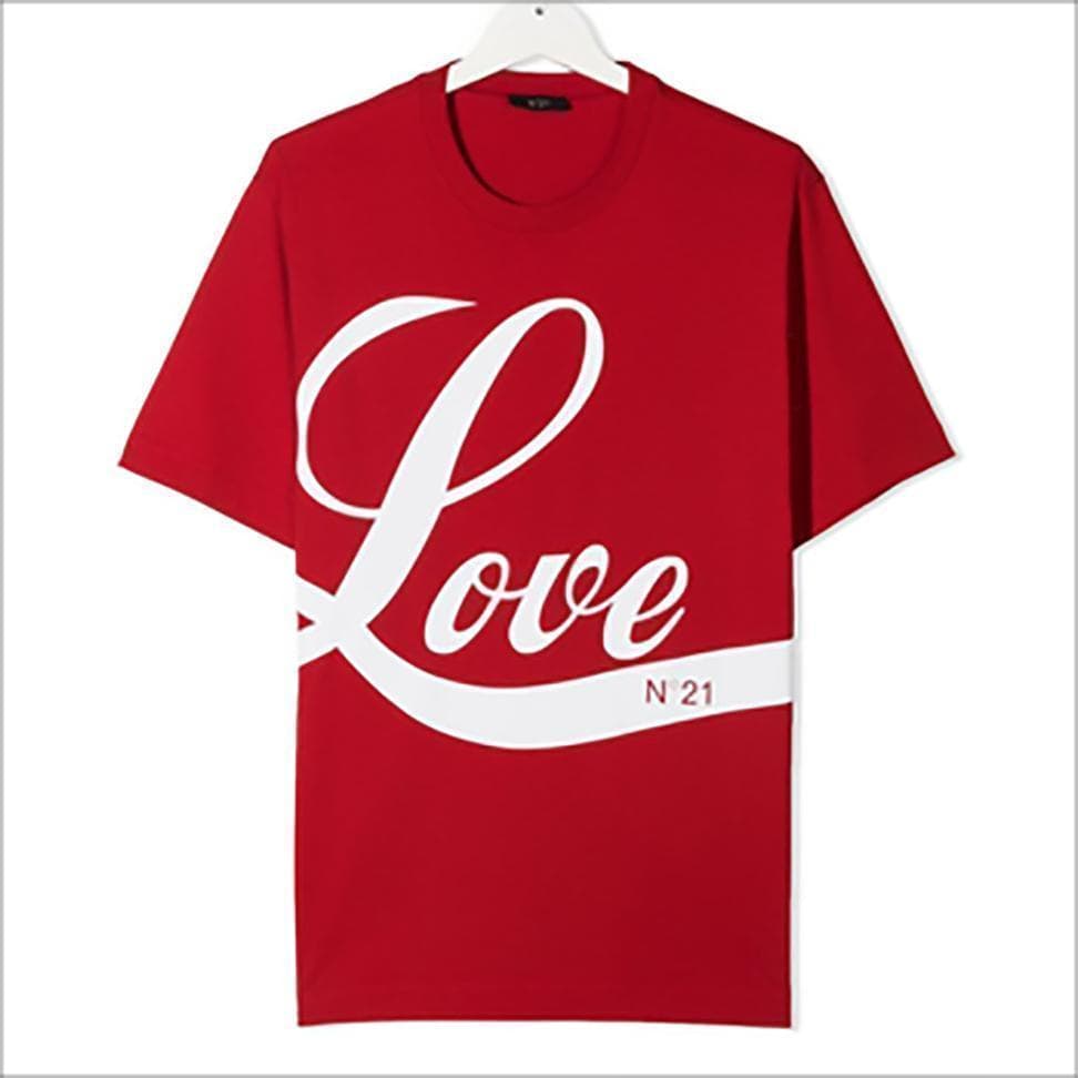 【新品未使用品】N°21ヌメロヴェントゥーノ✴︎LOVEロゴTシャツ