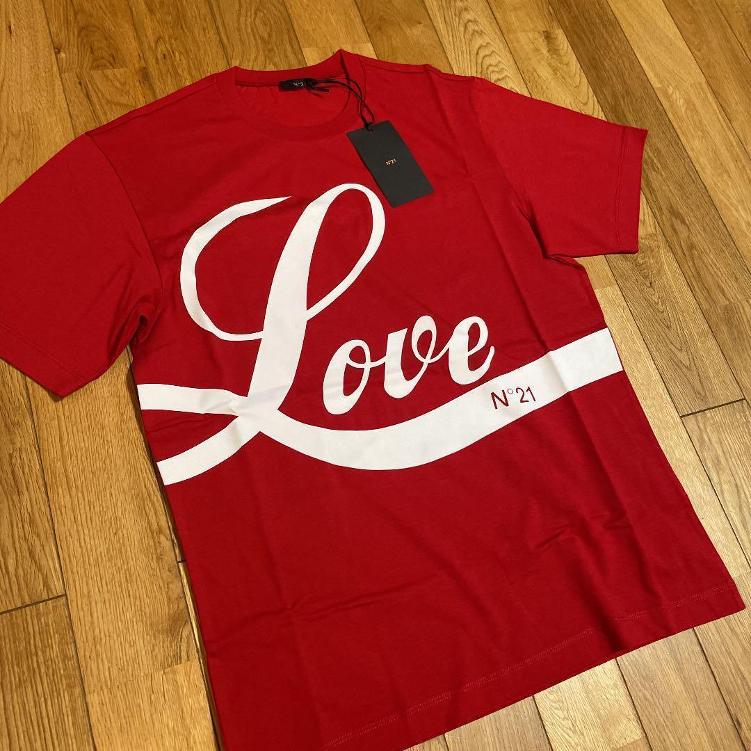 【新品未使用品】N°21ヌメロヴェントゥーノ✴︎LOVEロゴTシャツ