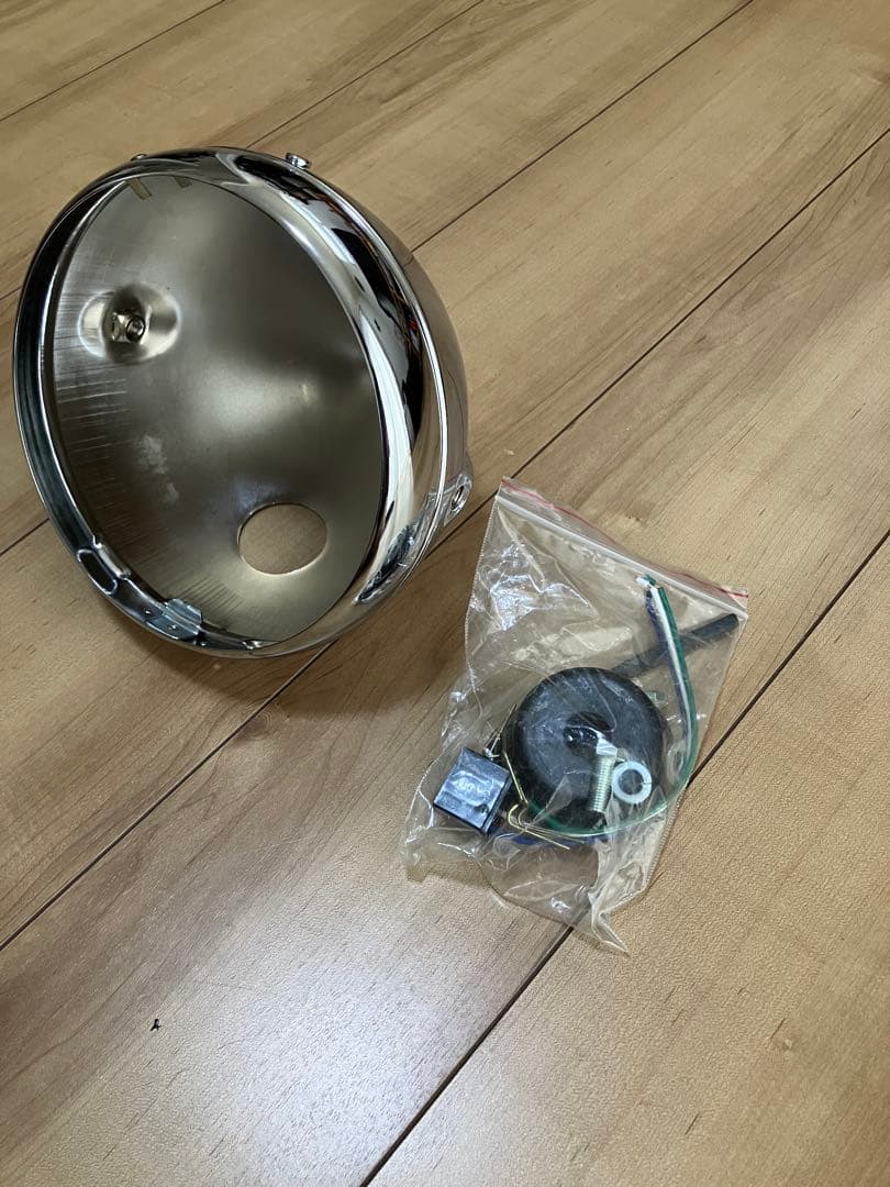 sr400 500 グッズ7インチ ルーカスヘッドライトケースバルブセット