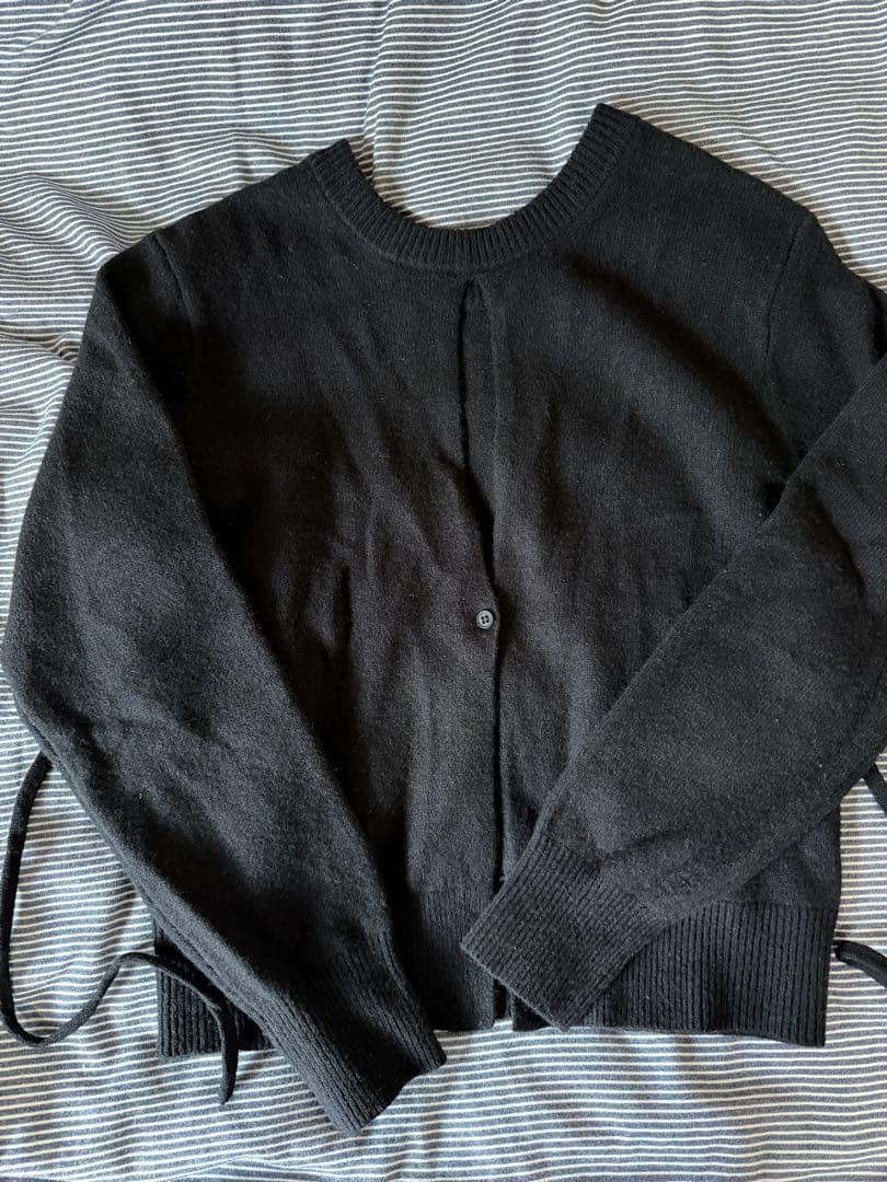 suzu×CLANE w facecenterslitknittops