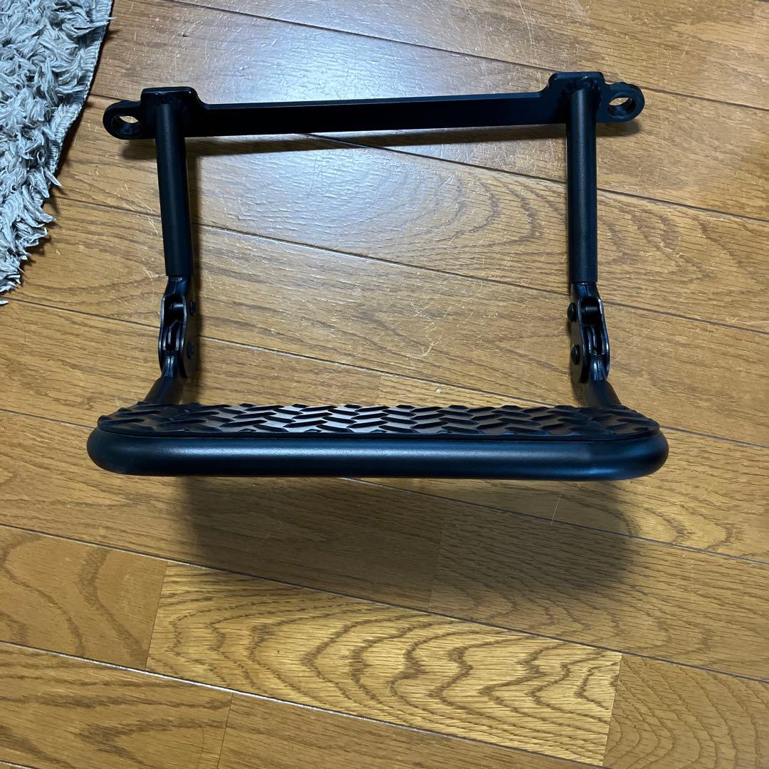 ハイエース 折りたたみ式フットレスト ブラック助手席用