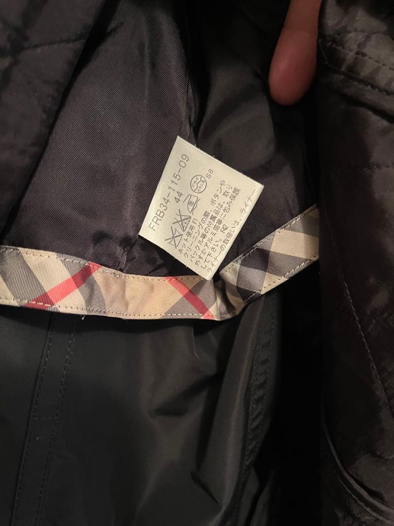 美品 BURBERRY バーバリーロンドン キルティングライナー付き