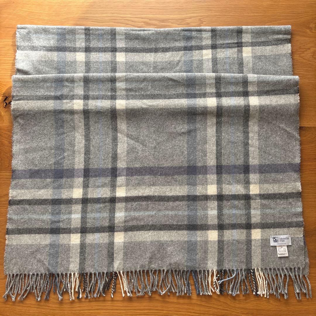 Johnstons of Elgin ウールストール グレー系