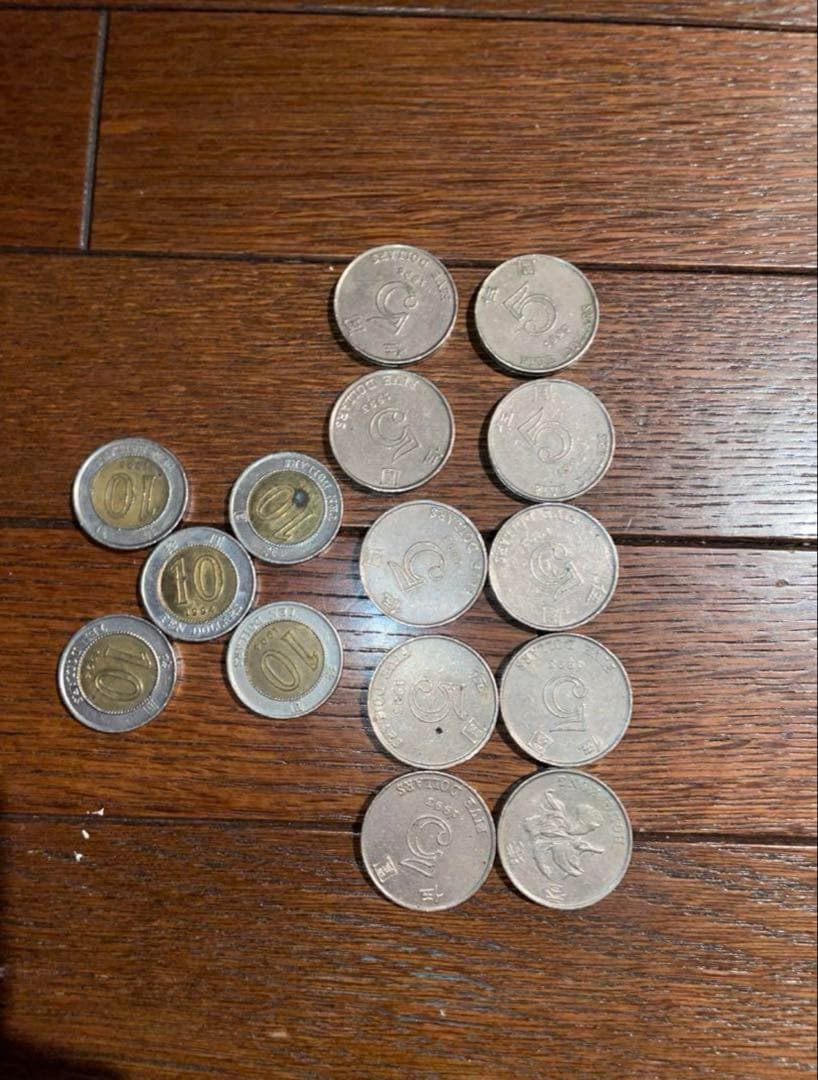 サム様リクエスト専用　廃盤　香港　100ドル　硬貨