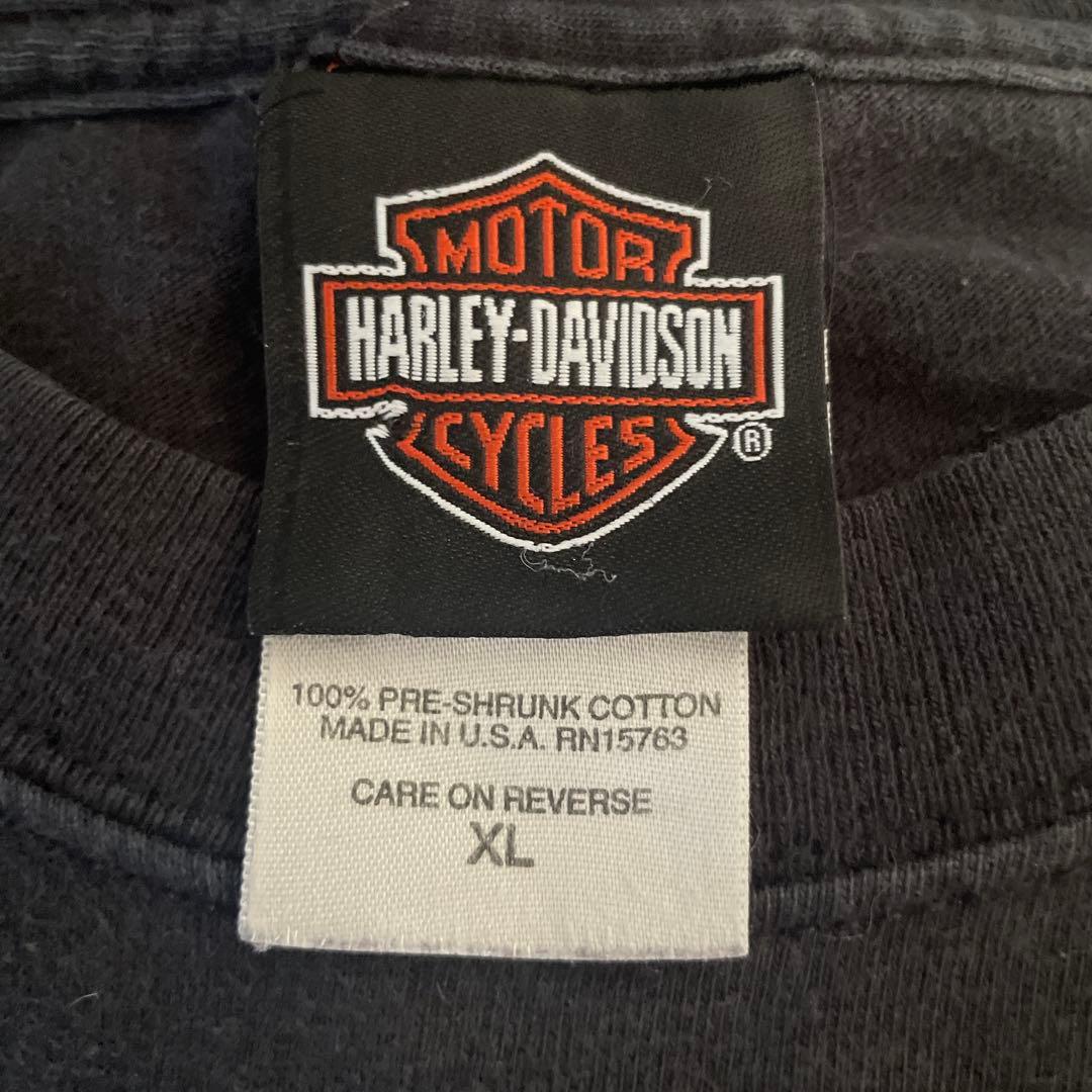 【USA製】Harley-Davidson ノースリーブ　ブラックXL プリント