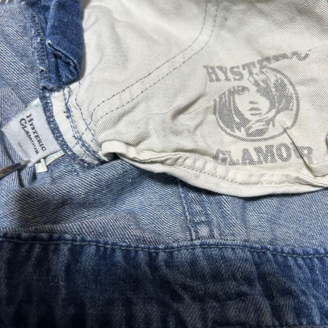 HYSTERIC GRAMOUR切り替えオーバーオール M