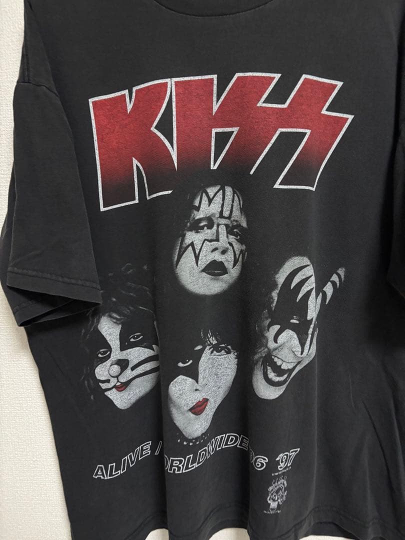 雰囲気◎KISS ALIVE WORLDWIDE 96 97 XL Tシャツ