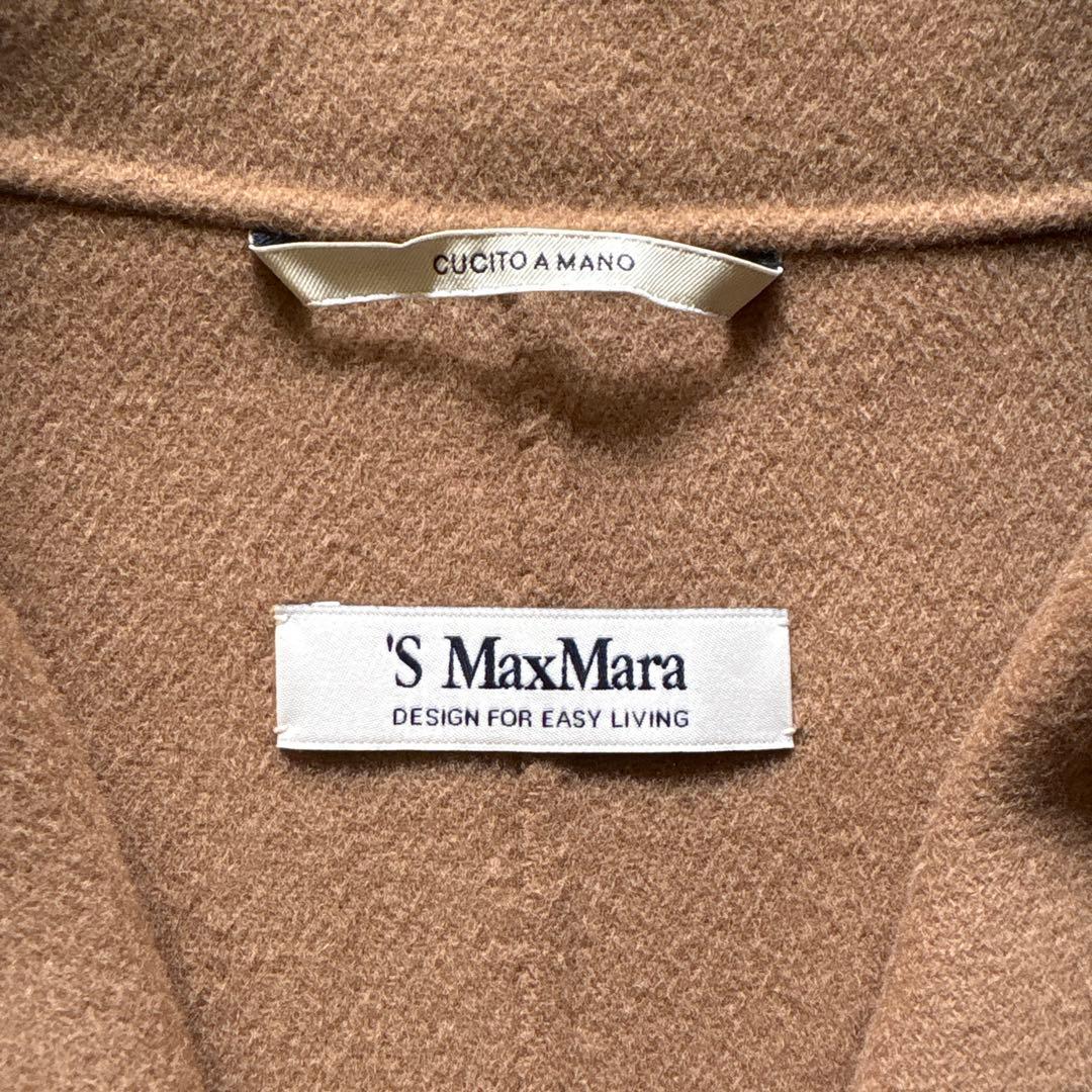 ◾️美品◾️S MAX MARA／PRIAMO ピュア／コート／キャメル／42
