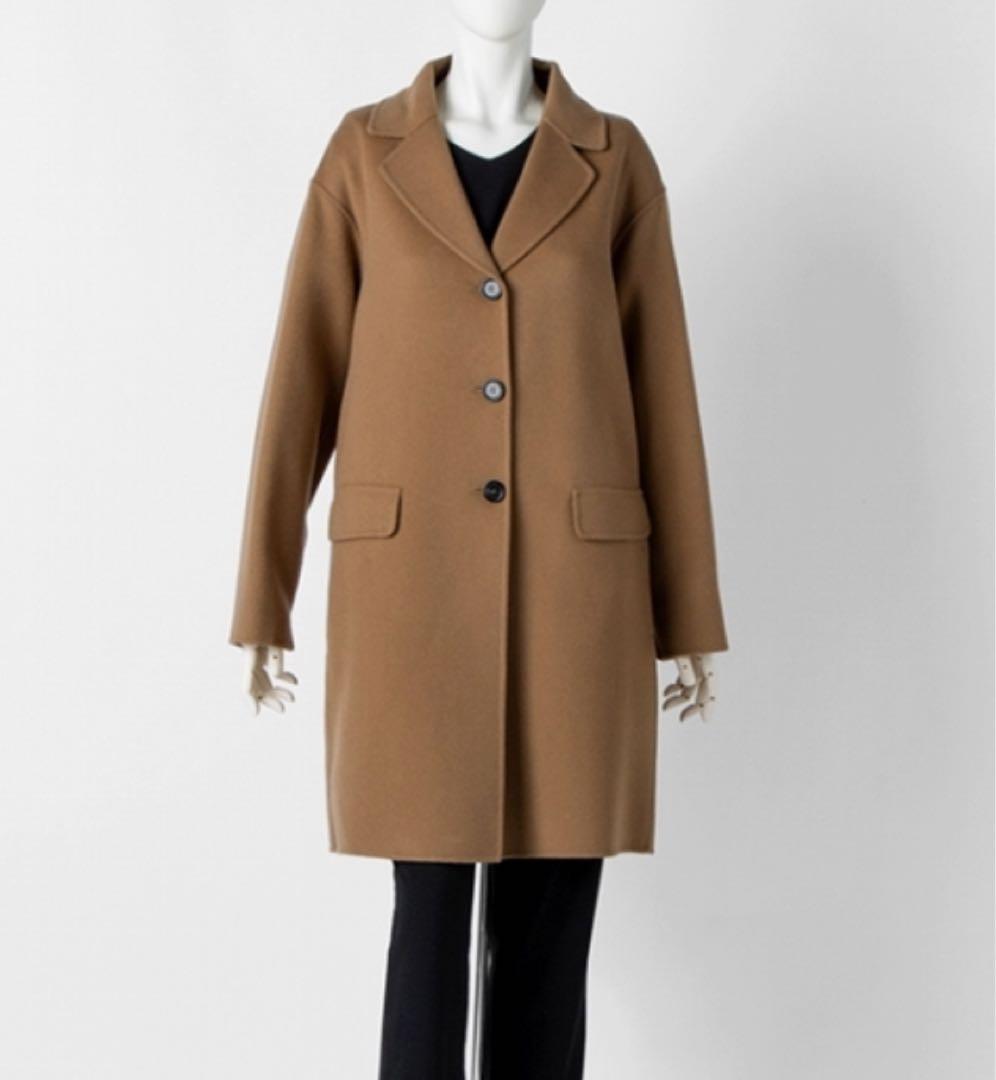 ◾️美品◾️S MAX MARA／PRIAMO ピュア／コート／キャメル／42