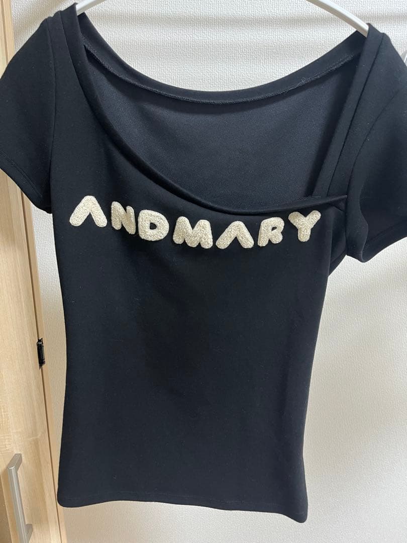 andmary 　Mary logo tops black 正規品 美品