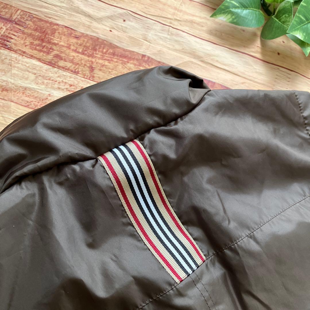 BURBERRY バーバリー　チェックライナー付き フードベスト ブラウン L
