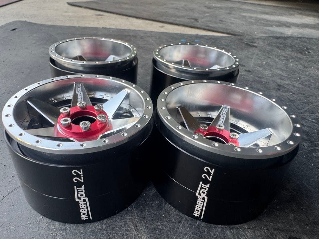 HOBBYSOUL 2.2インチ ラジコンホイール 4個 可変オフ　trx4