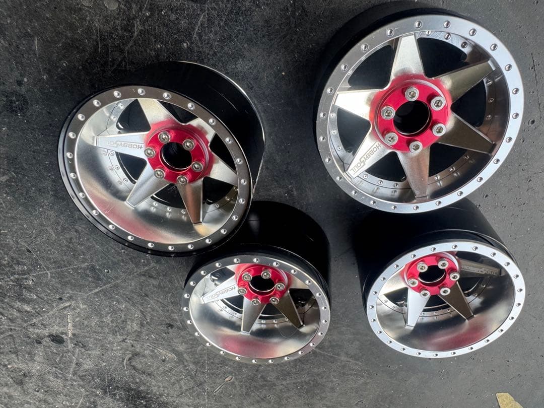 HOBBYSOUL 2.2インチ ラジコンホイール 4個 可変オフ　trx4