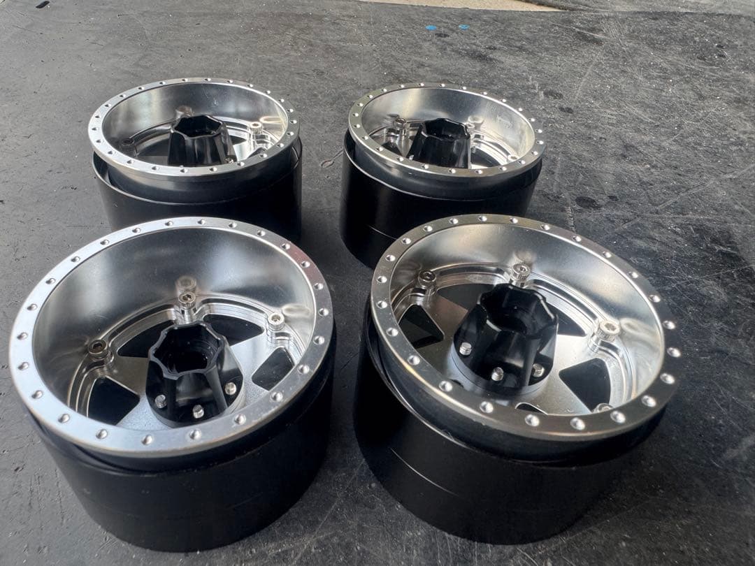 HOBBYSOUL 2.2インチ ラジコンホイール 4個 可変オフ　trx4