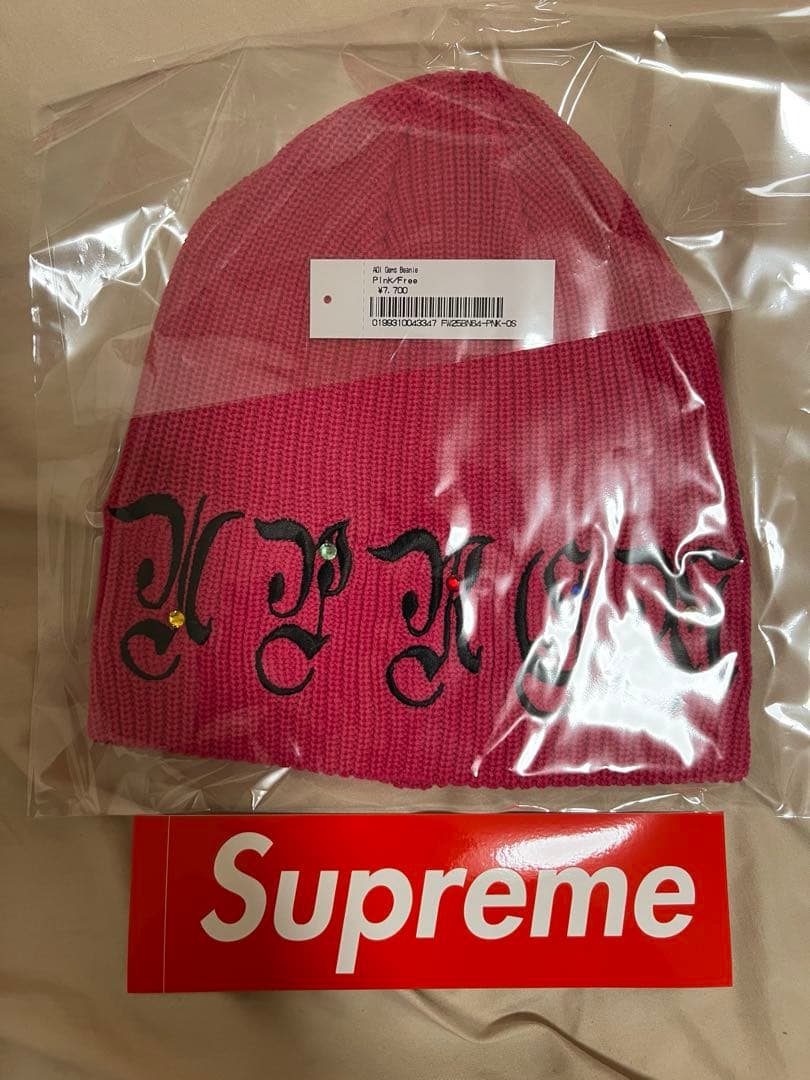 Supreme AOI Gems Beanie ピンク