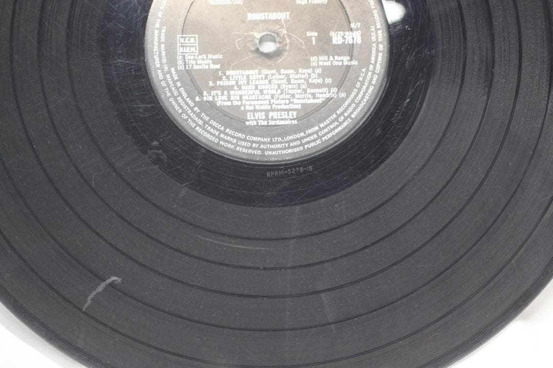 英LP Elvis Presley Roustabout UK盤 Mono 深溝