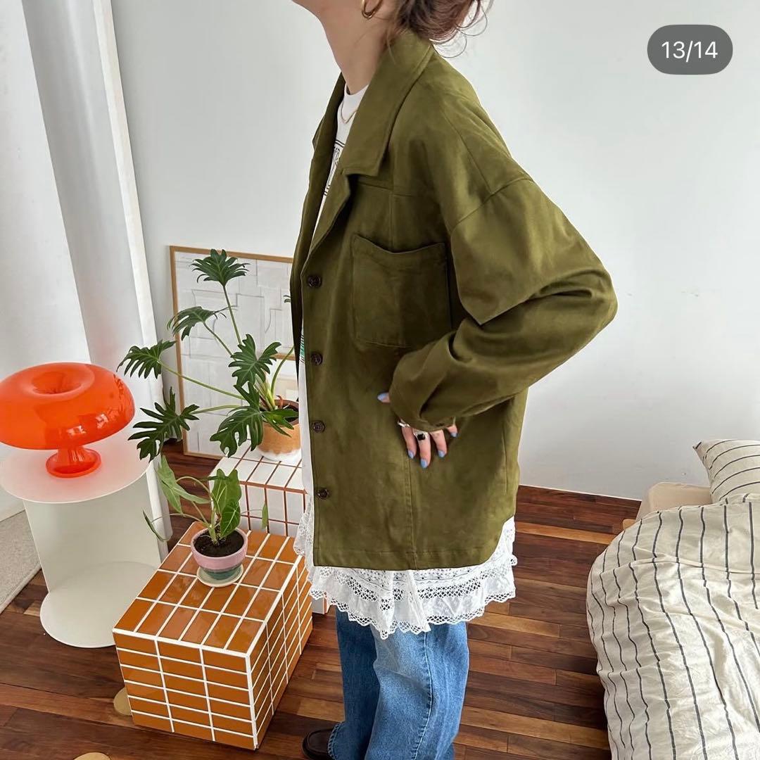 ZOZO限定　フェイクスウェードジャケット