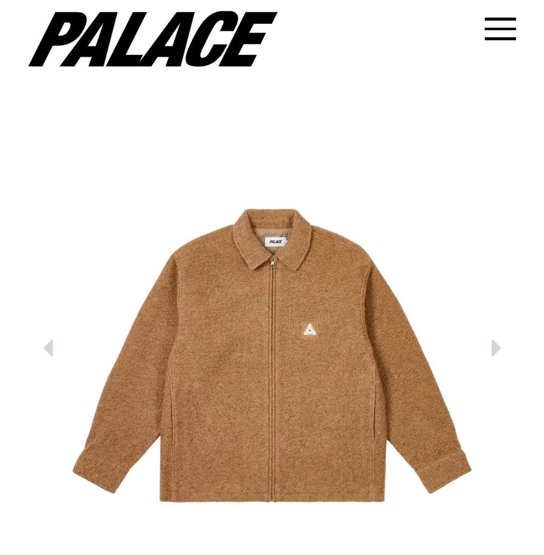 ジャケット・アウター Palace wooly zip shirt M