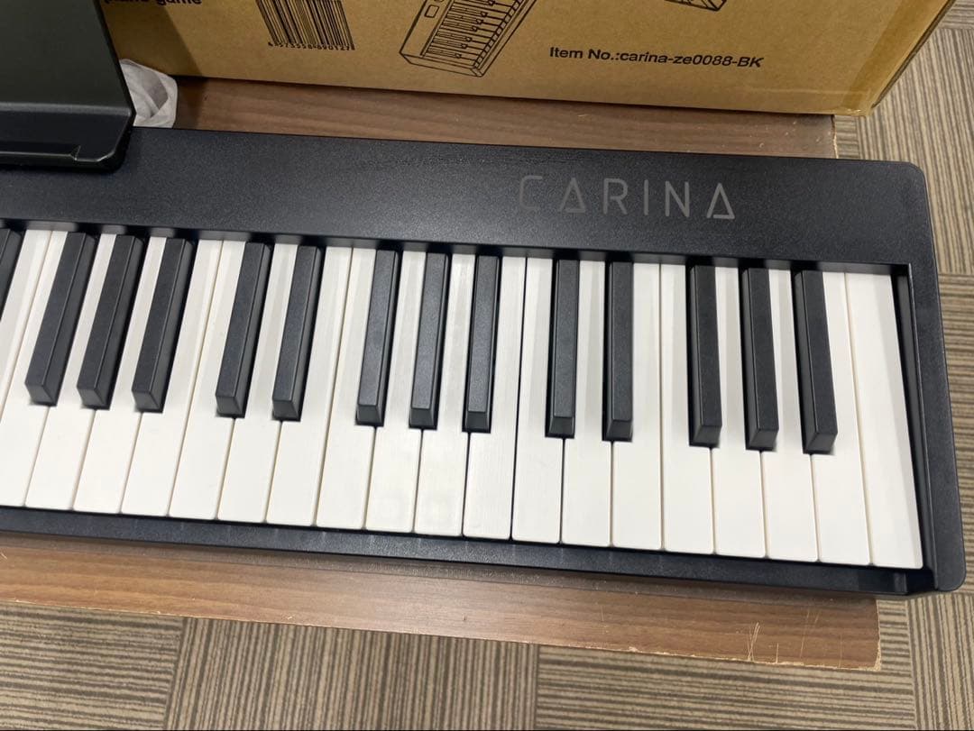 折りたたみ電子ピアノ　88鍵盤　充電タイプ　ブラック 鍵盤ライト機能あり