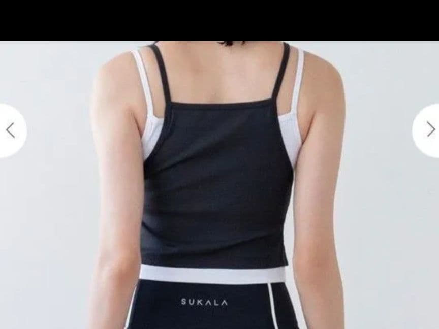 専用 SUKALA ヨガウェア ブラック Sサイズ リブコンビ