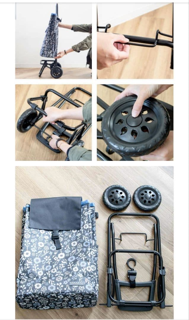 cocoro 花柄 保冷機能付きキャリーカート　新品