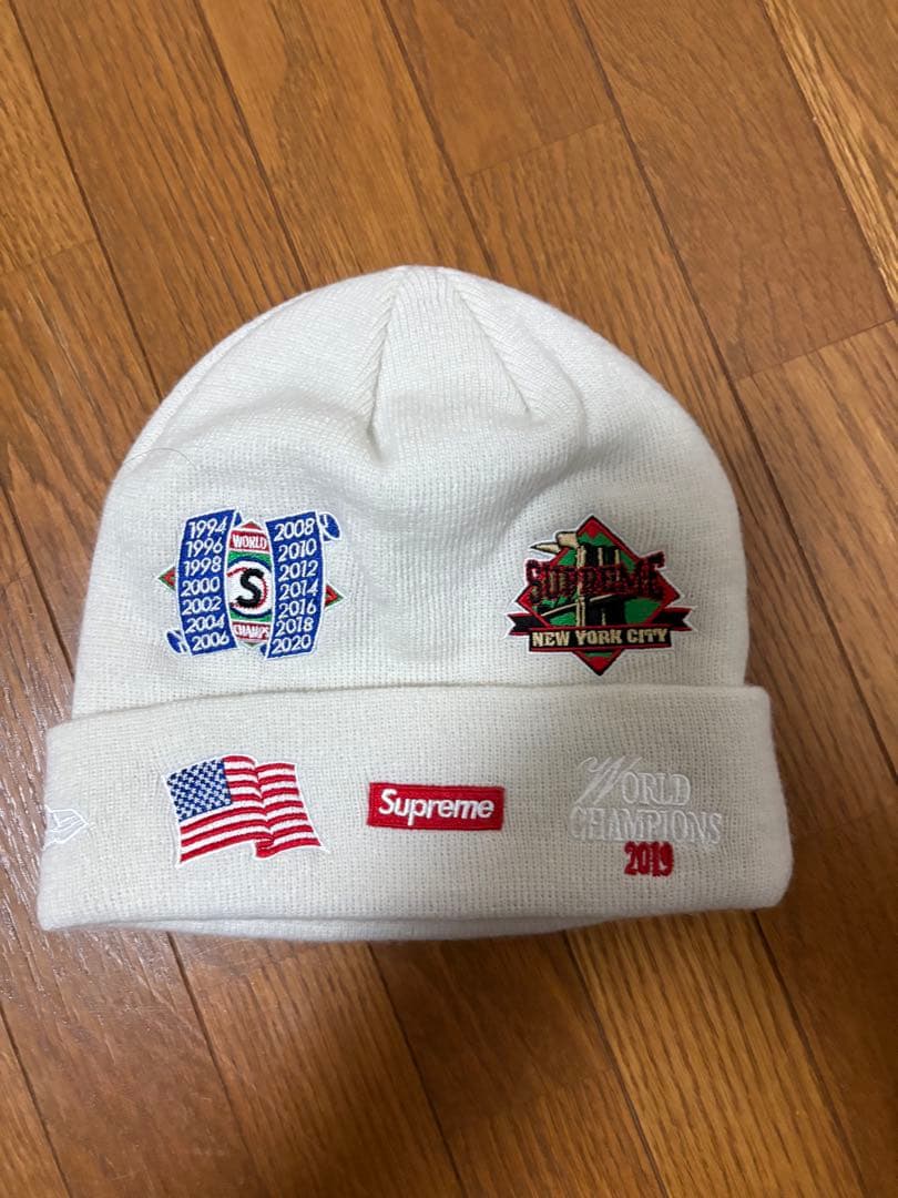 Supreme ニット帽 ホワイト 2019 1994