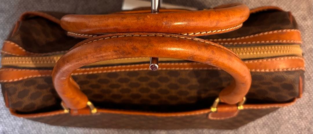 CELINE セリーヌ ボストンバッグ マカダム柄 トリオンフ オールドセリーヌ