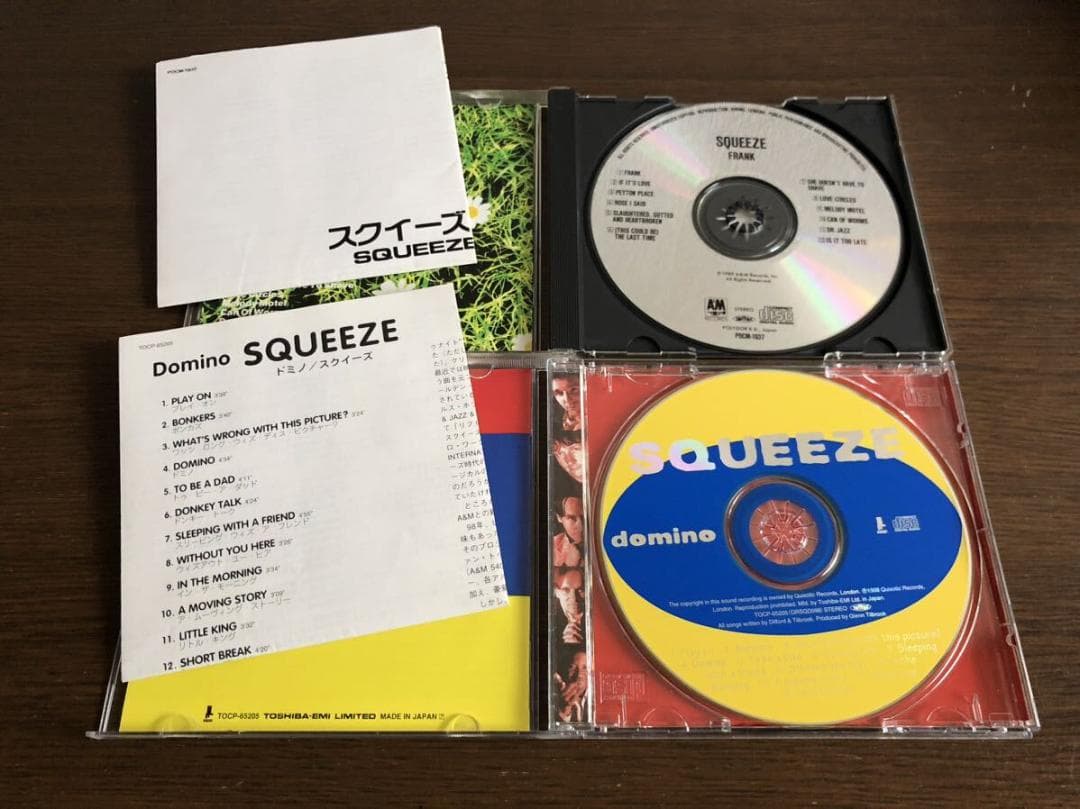 スクイーズ 2タイトルセット「フランク」「ドミノ」日本盤 帯付属
