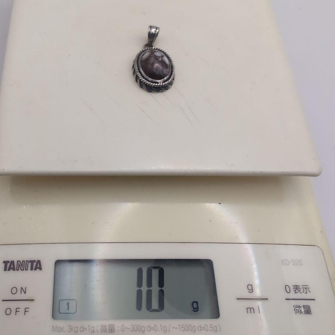 SAAD シルバー925 ワイルドホース ストーン ネイティブ ペンダント